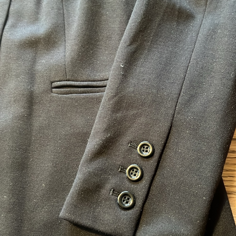 Grace Elements Black Open Front Blazer Style Jack… - image 5